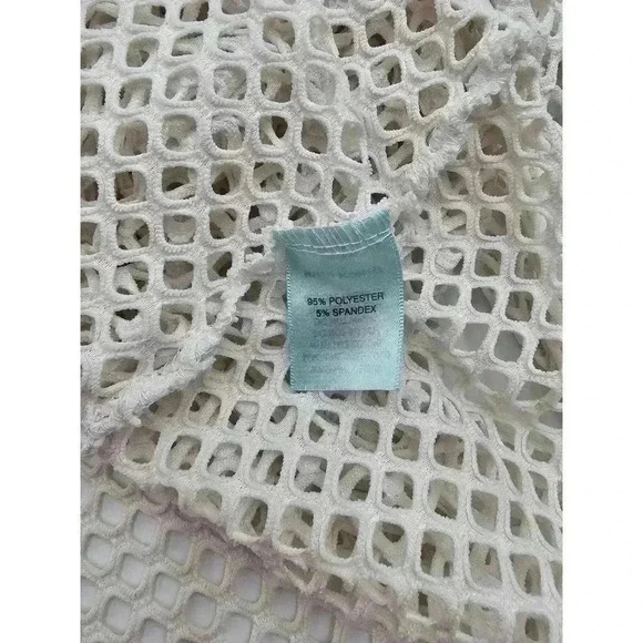 Balance Collection Women's Size M White Mesh Bathing Suit Coverup - Picture 4 of 7